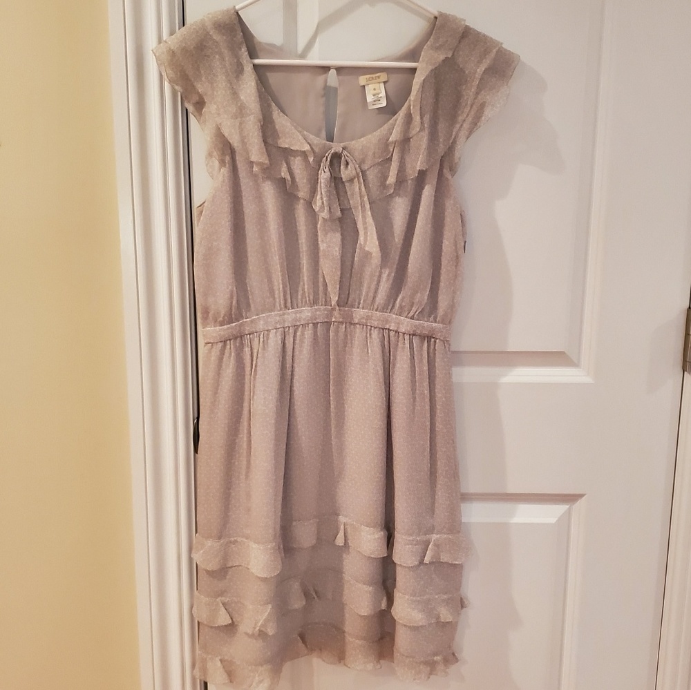 Jcrew chiffon silk dress